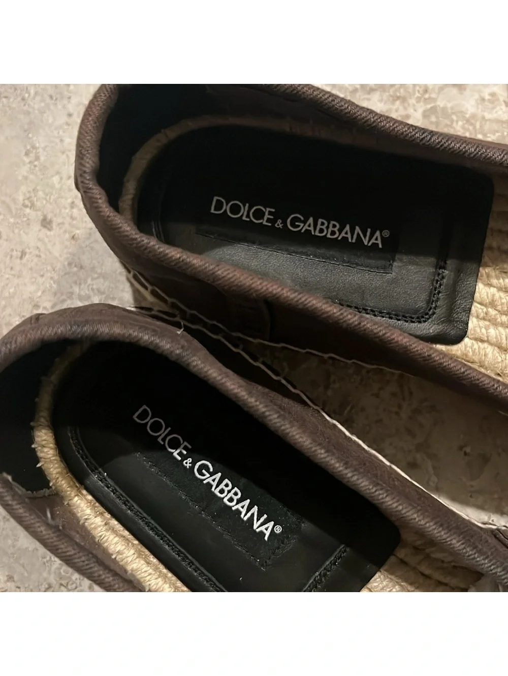 Dolce & Gabbana Men's Espadrille Flats, Size 42 (Made in Spain) New w/ Dust Bags